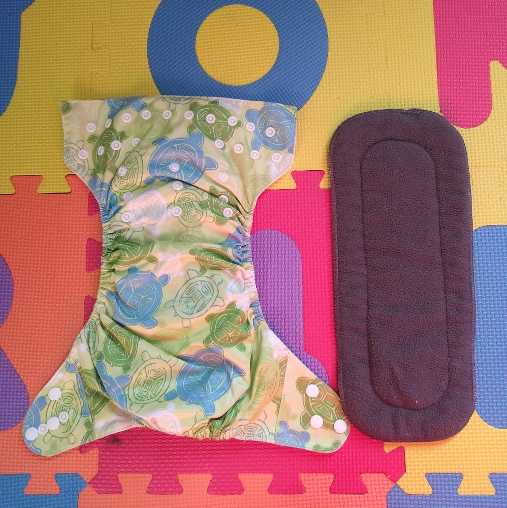 Sea Turtles Pocket cloth diaper with insert
